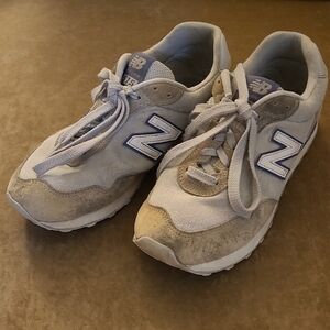 New Balance Gray and White Athletic Shoes